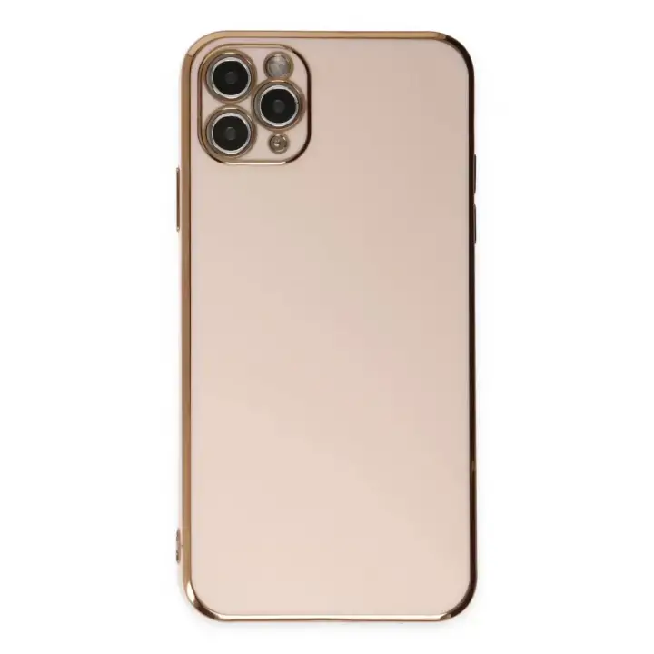 Newface Apple iPhone 11 Pro Max Kılıf Volet Silikon - Pembe