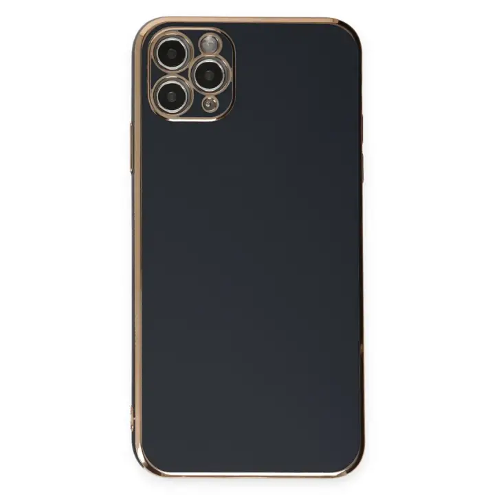 Newface iPhone 11 Pro Max Kılıf Volet Silikon - Siyah