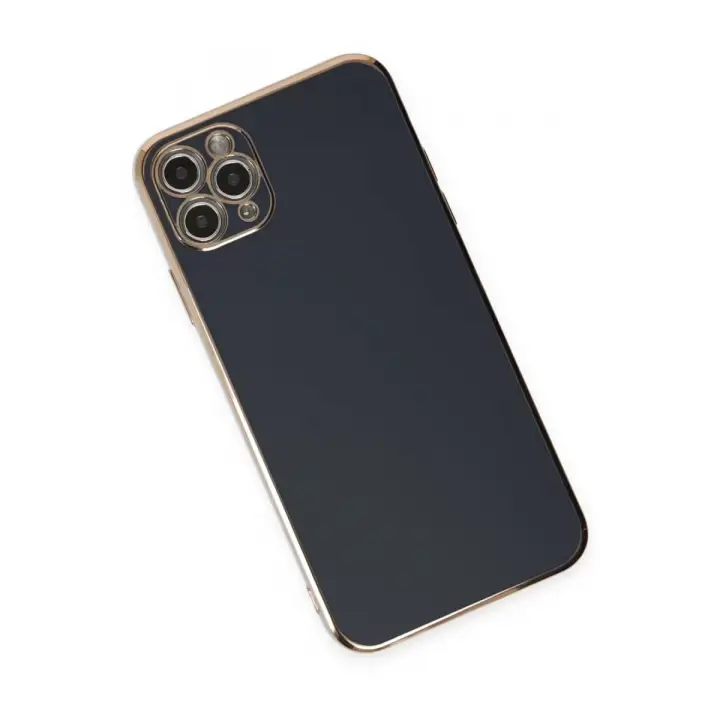 Newface iPhone 11 Pro Max Kılıf Volet Silikon - Siyah