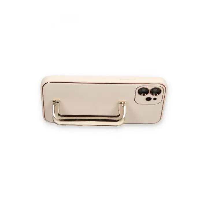 Newface Apple iPhone 12 Kılıf Coco Elit Kapak - Gold