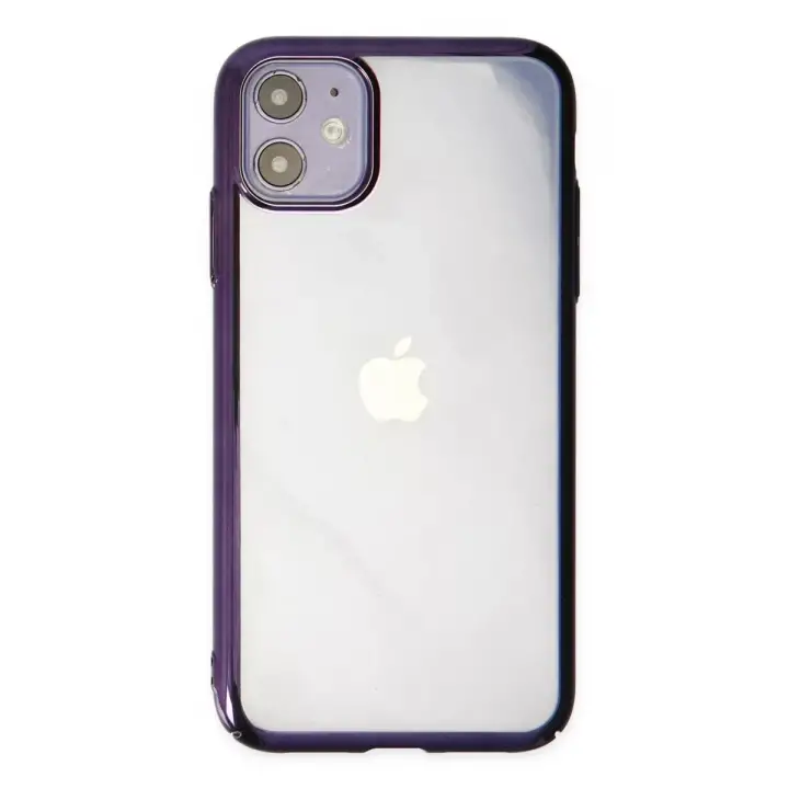 Newface Apple iPhone 12 Kılıf Element Silikon - Mor
