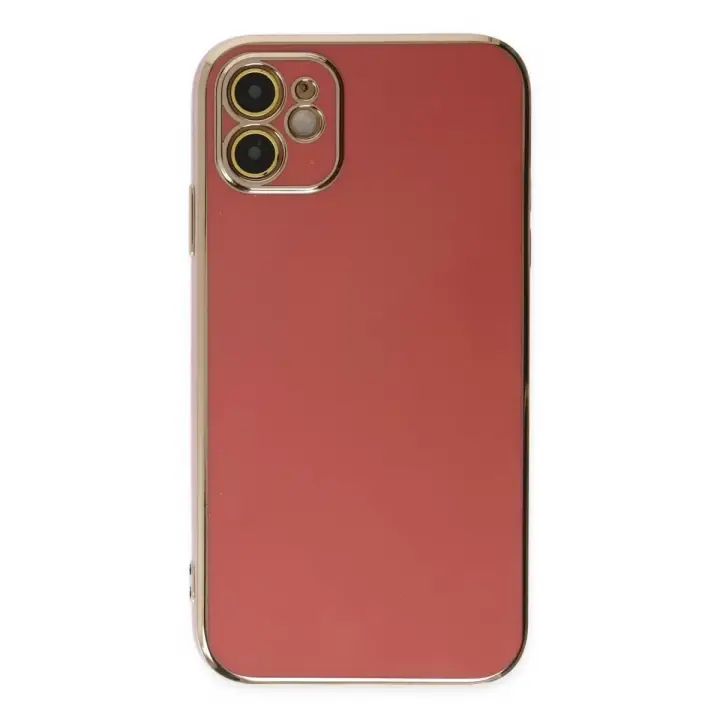Newface Apple iPhone 12 Kılıf Volet Silikon - Kırmızı
