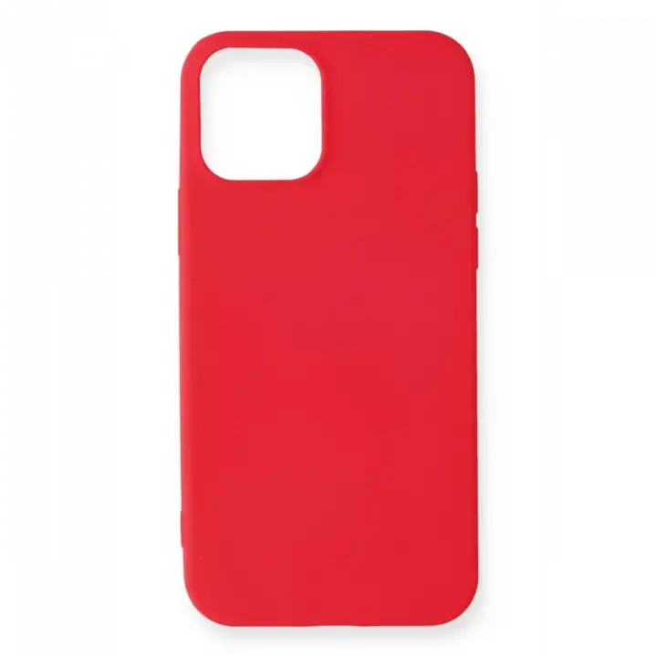 Newface Apple iPhone 12 Mini Kılıf First Silikon - Kırmızı