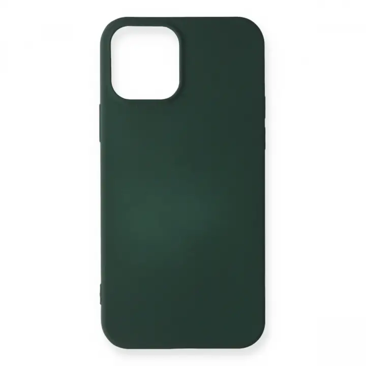 Newface iPhone 12 Mini Kılıf First Silikon - Koyu Yeşil