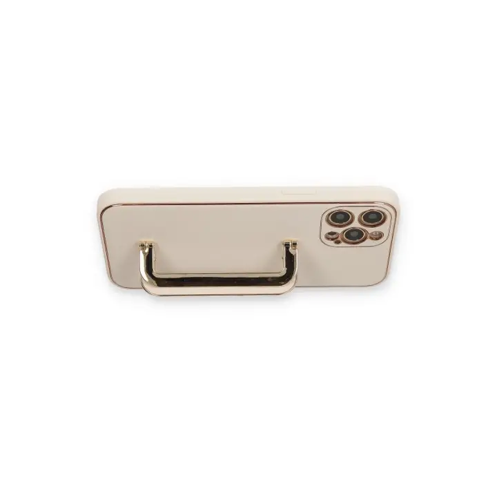 Newface iPhone 12 Pro Kılıf Coco Elit Kapak - Gold