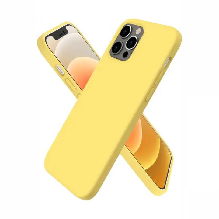 Newface iPhone 12 Pro Kılıf First Silikon - Sarı