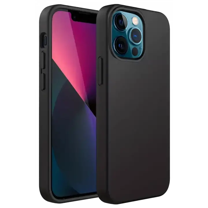 Newface Apple iPhone 12 Pro Kılıf First Silikon - Siyah