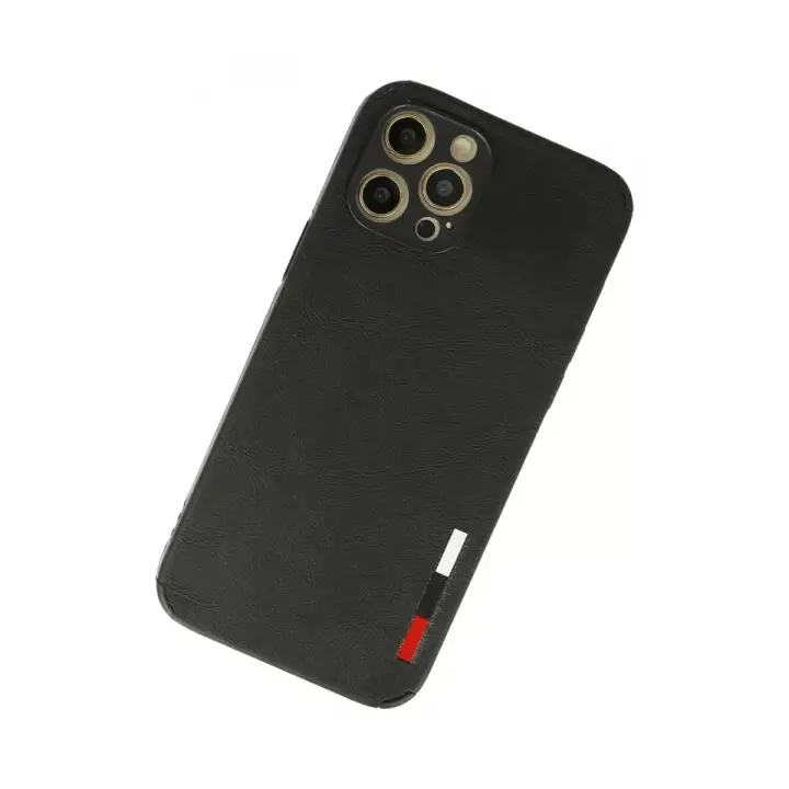 Newface iPhone 12 Pro Kılıf Loop Deri Silikon - Siyah