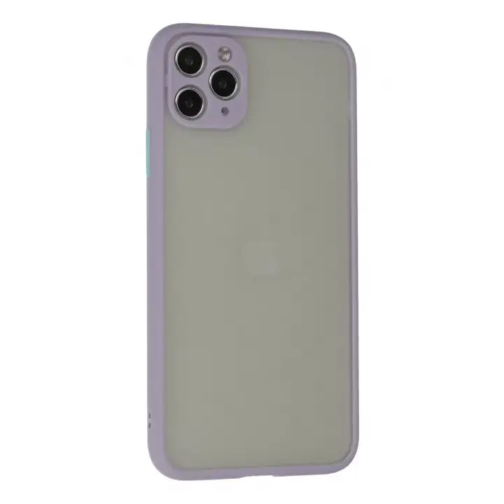 Newface Apple iPhone 12 Pro Kılıf Montreal Silikon Kapak - Mor