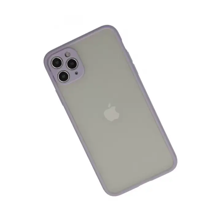 Newface Apple iPhone 12 Pro Kılıf Montreal Silikon Kapak - Mor
