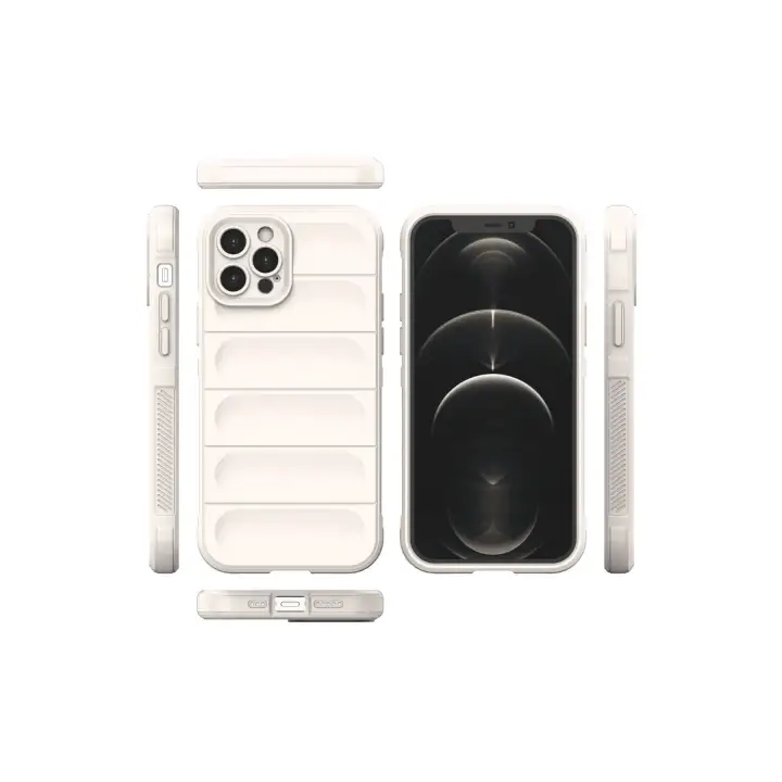 Newface iPhone 12 Pro Kılıf Optimum Silikon - Krem