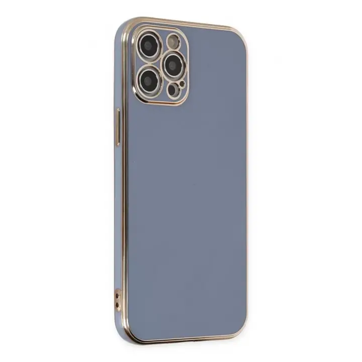 Newface Apple iPhone 12 Pro Kılıf Volet Silikon - Mavi