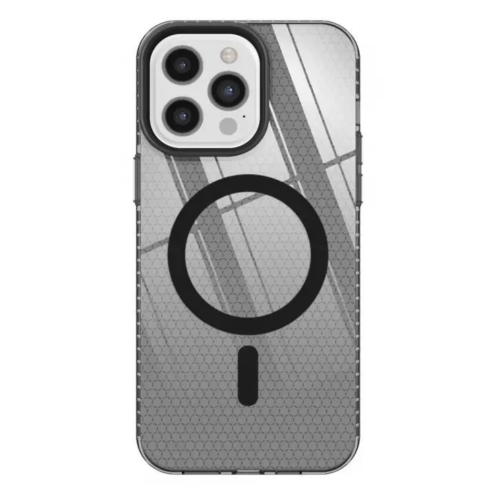 Newface Apple iPhone 12 Pro Max Kılıf Beta Magneticsafe Silikon - Siyah