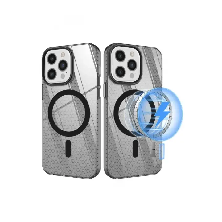 Newface Apple iPhone 12 Pro Max Kılıf Beta Magneticsafe Silikon - Siyah