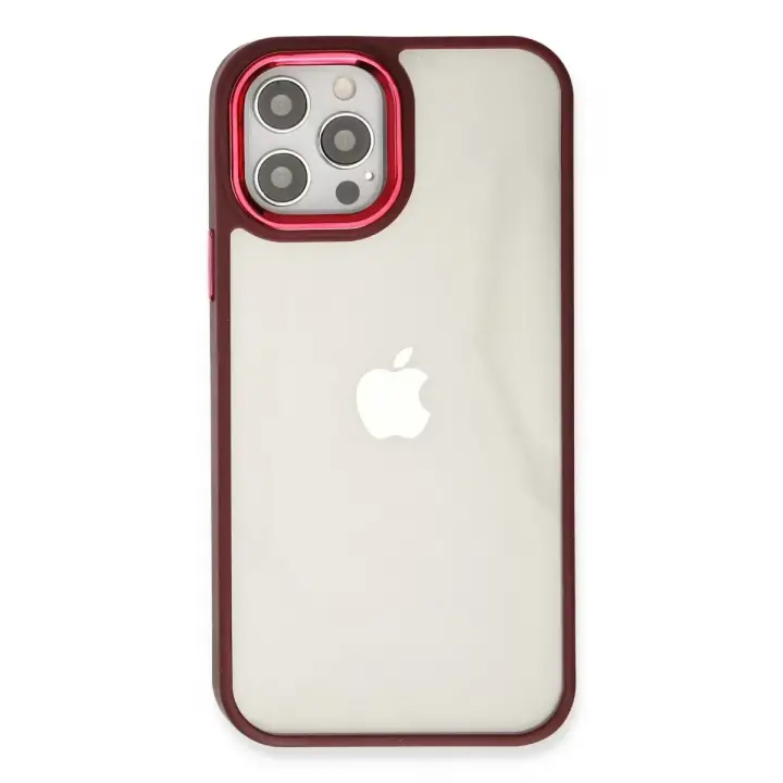 Newface Apple iPhone 12 Pro Max Kılıf Dora Kapak - Kırmızı
