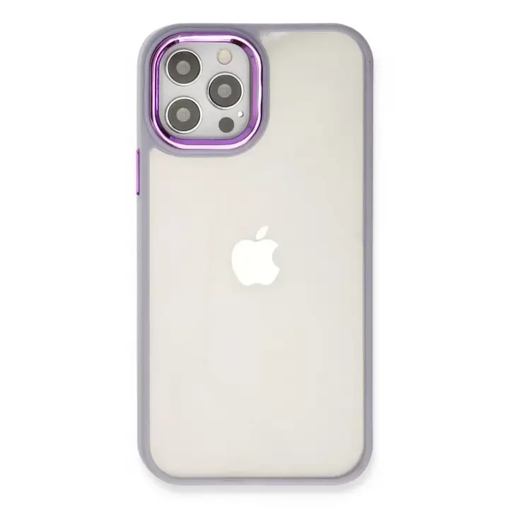 Newface Apple iPhone 12 Pro Max Kılıf Dora Kapak - Lila