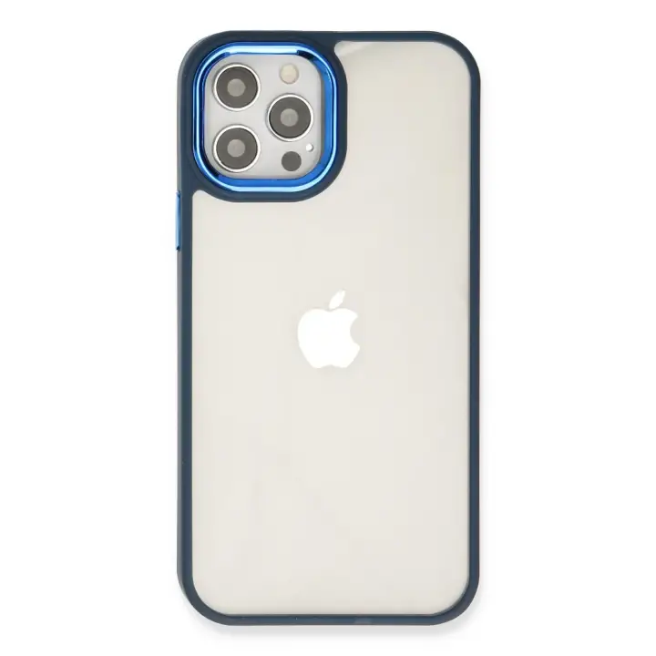 Newface iPhone 12 Pro Max Kılıf Dora Kapak - Mavi