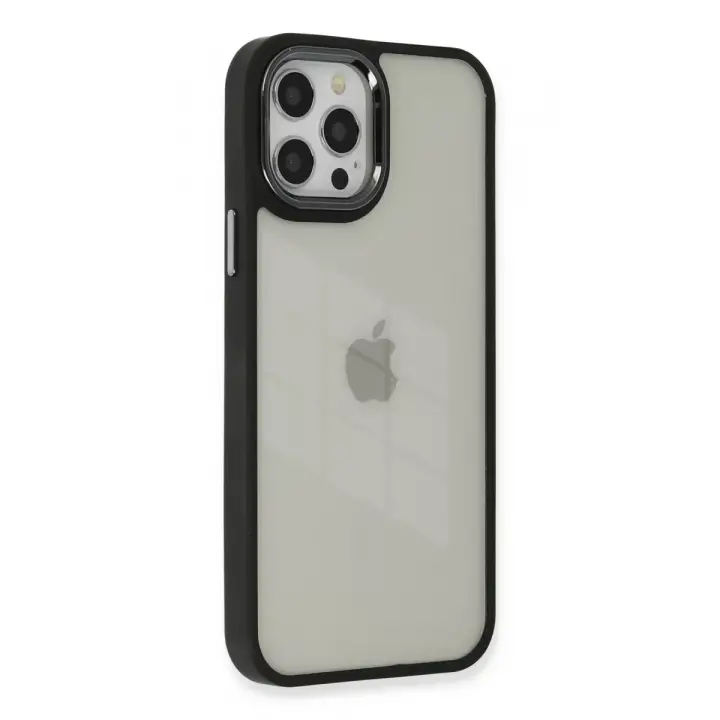 Newface Apple iPhone 12 Pro Max Kılıf Dora Kapak - Siyah