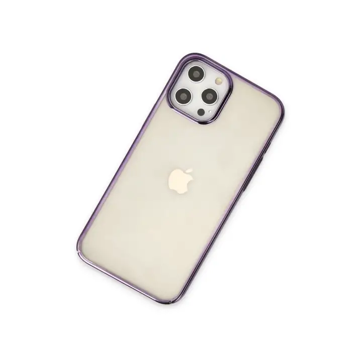 Newface iPhone 12 Pro Max Kılıf Element Silikon - Mor