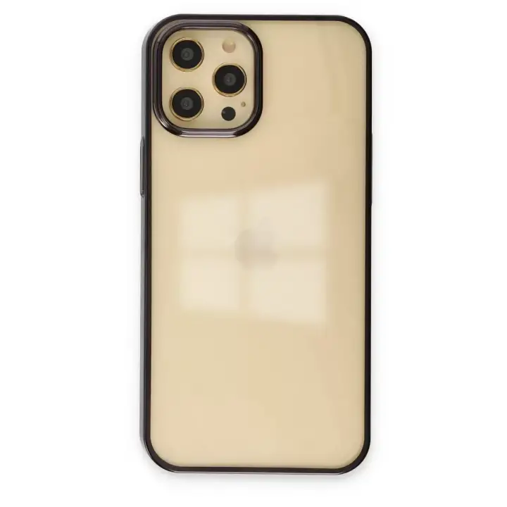 Newface Apple iPhone 12 Pro Max Kılıf Element Silikon - Siyah