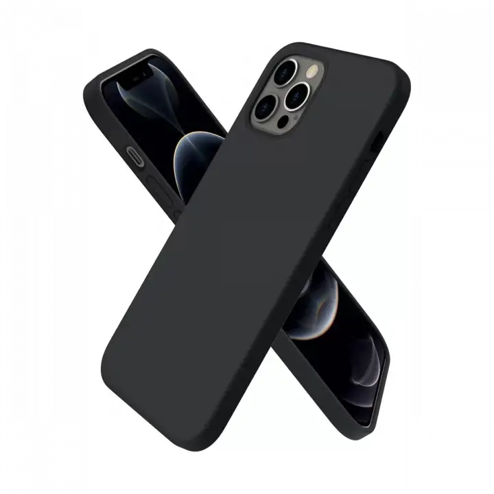 Newface Apple iPhone 12 Pro Max Kılıf First Silikon - Siyah