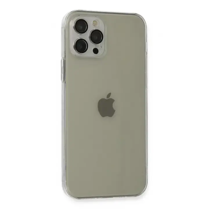 Newface Apple iPhone 12 Pro Max Kılıf Fly Lens Silikon - Şeffaf