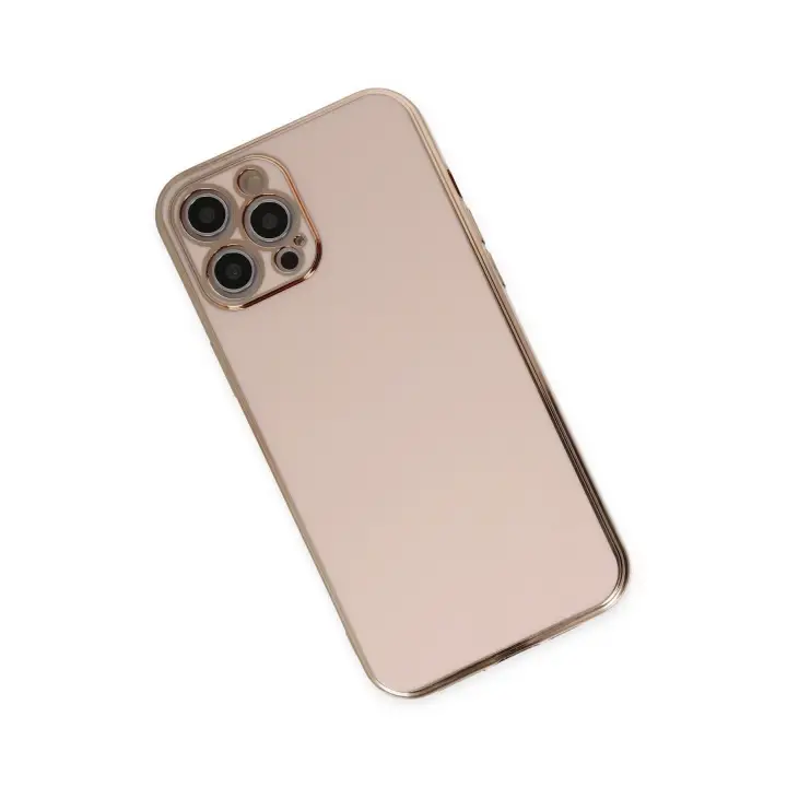 Newface iPhone 12 Pro Max Kılıf Volet Silikon - Pembe