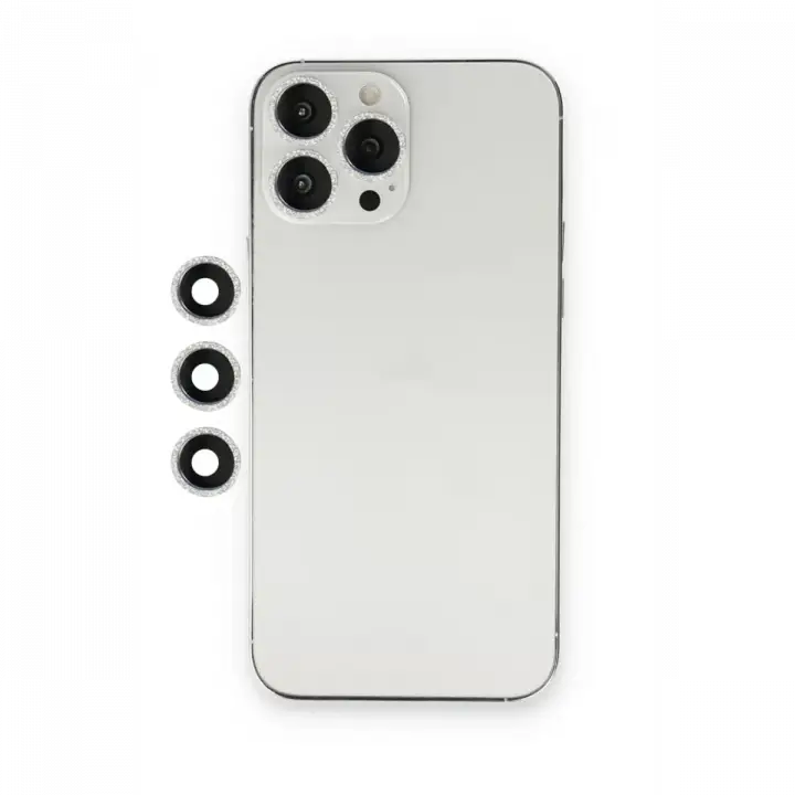 Newface iPhone 12 Pro Shine Kamera Lens - Gümüş