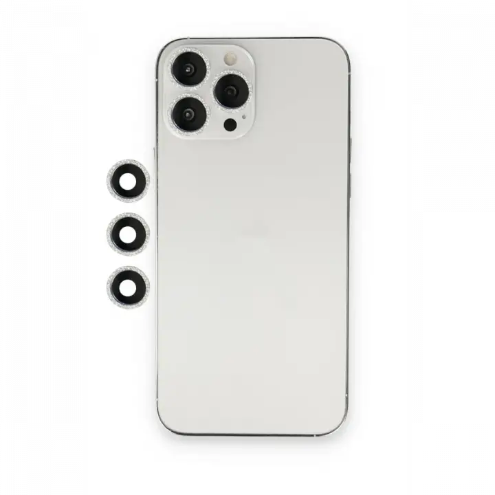 Newface iPhone 12 Pro Shine Kamera Lens - Gümüş
