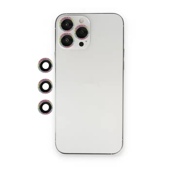 Newface Apple iPhone 12 Pro Shine Kamera Lens - Rainbow