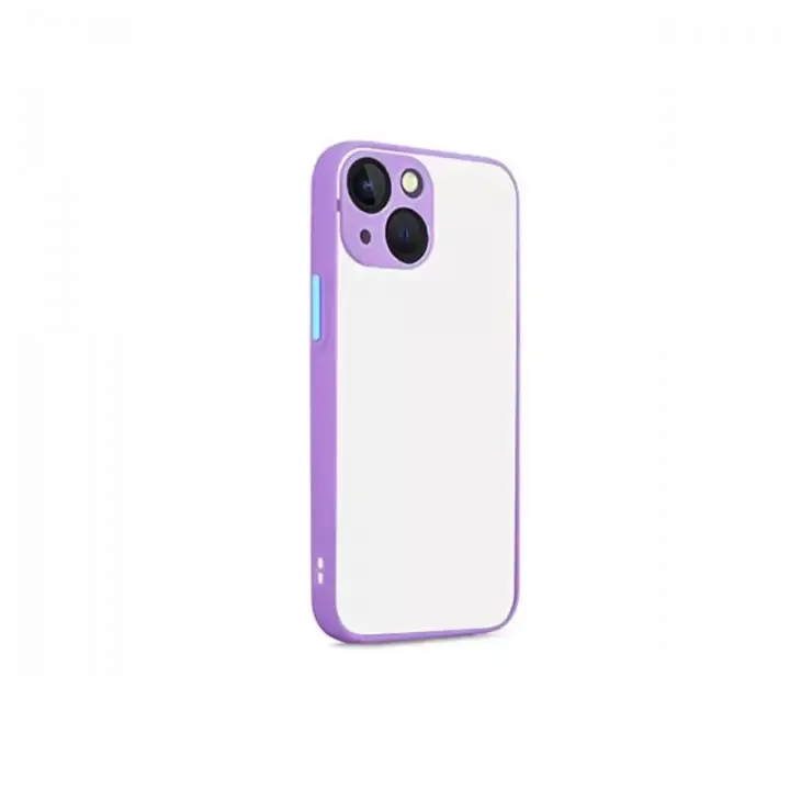 Newface Apple iPhone 13 Kılıf Montreal Silikon Kapak - Mor