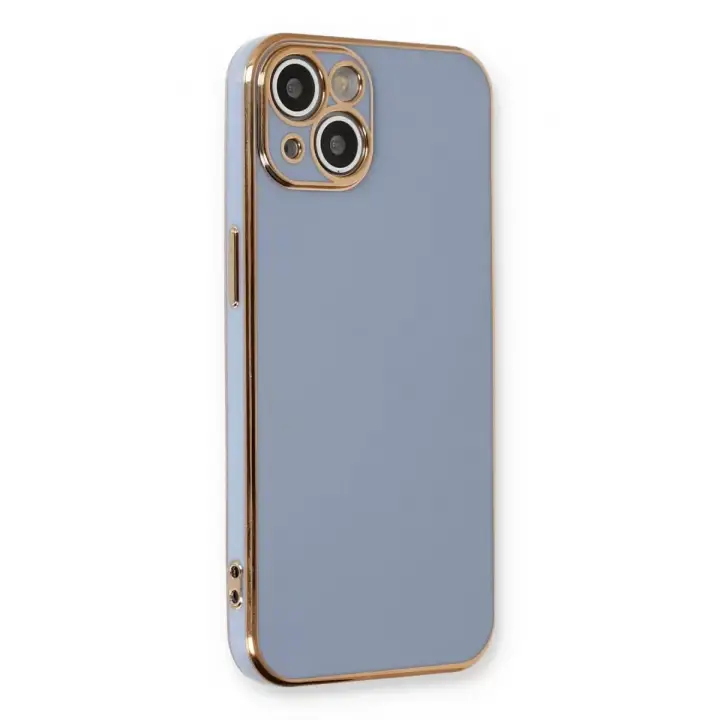Newface iPhone 13 Kılıf Volet Silikon - Mavi