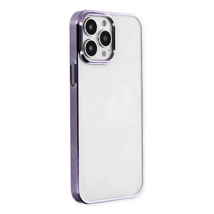 Newface Apple iPhone 13 Pro Kılıf Element Silikon - Mor