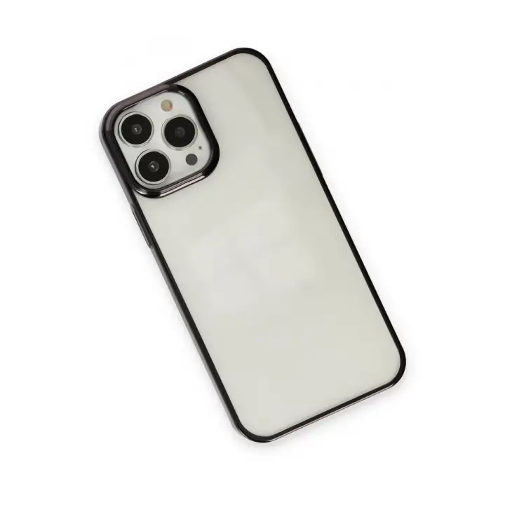 Newface Apple iPhone 13 Pro Kılıf Element Silikon - Siyah