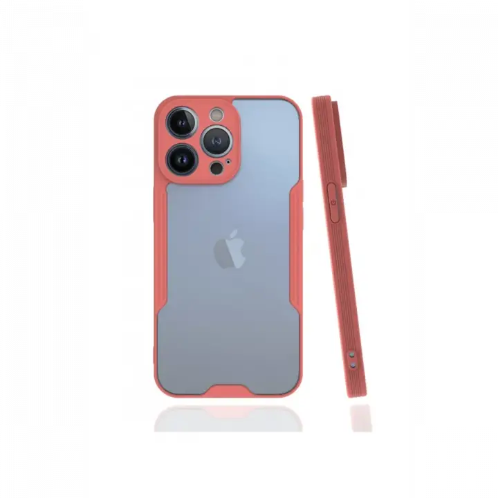 Newface iPhone 13 Pro Kılıf Platin Silikon - Pembe