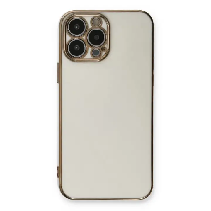 Newface iPhone 13 Pro Kılıf Volet Silikon - Beyaz