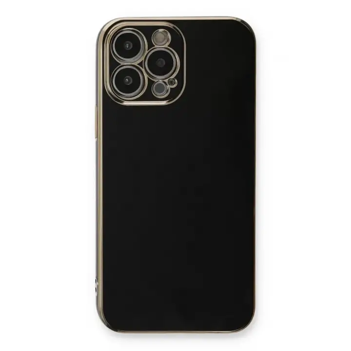 Newface iPhone 13 Pro Kılıf Volet Silikon - Siyah