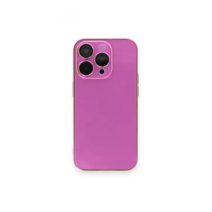 Newface Apple iPhone 13 Pro Max Kılıf Armada Lensli Kapak - Pembe