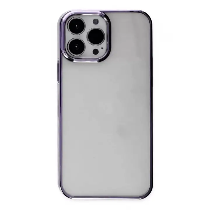 Newface Apple iPhone 13 Pro Max Kılıf Element Silikon - Mor