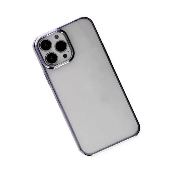 Newface Apple iPhone 13 Pro Max Kılıf Element Silikon - Mor