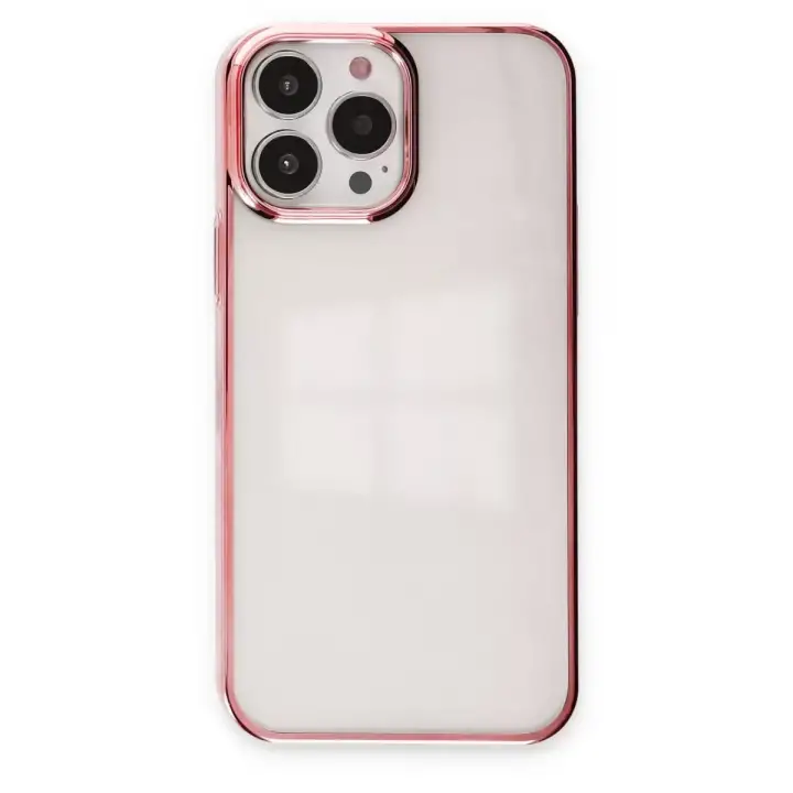 Newface Apple iPhone 13 Pro Max Kılıf Element Silikon - Pembe