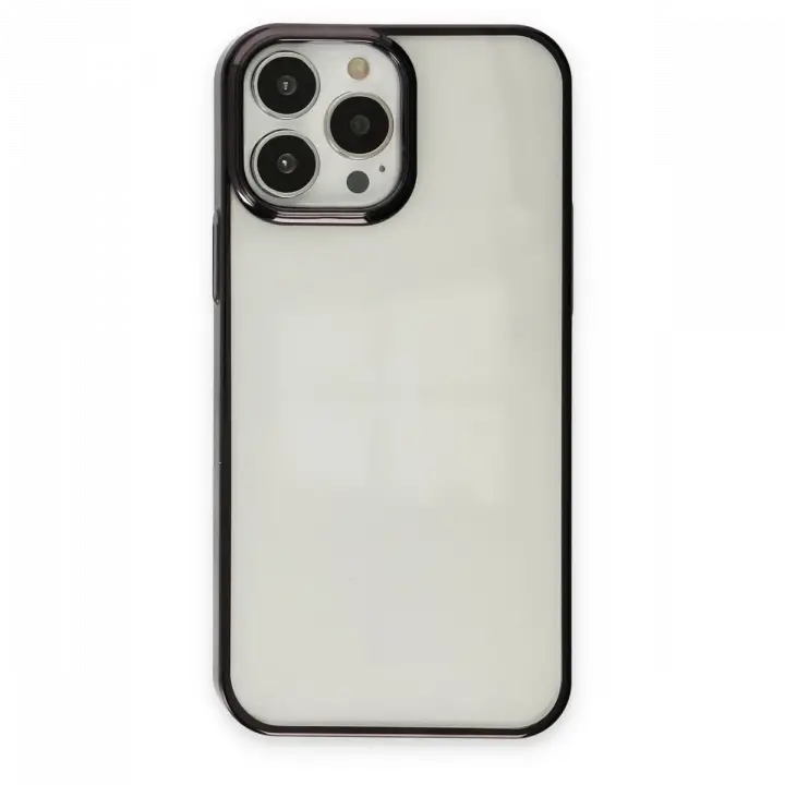 Newface iPhone 13 Pro Max Kılıf Element Silikon - Siyah