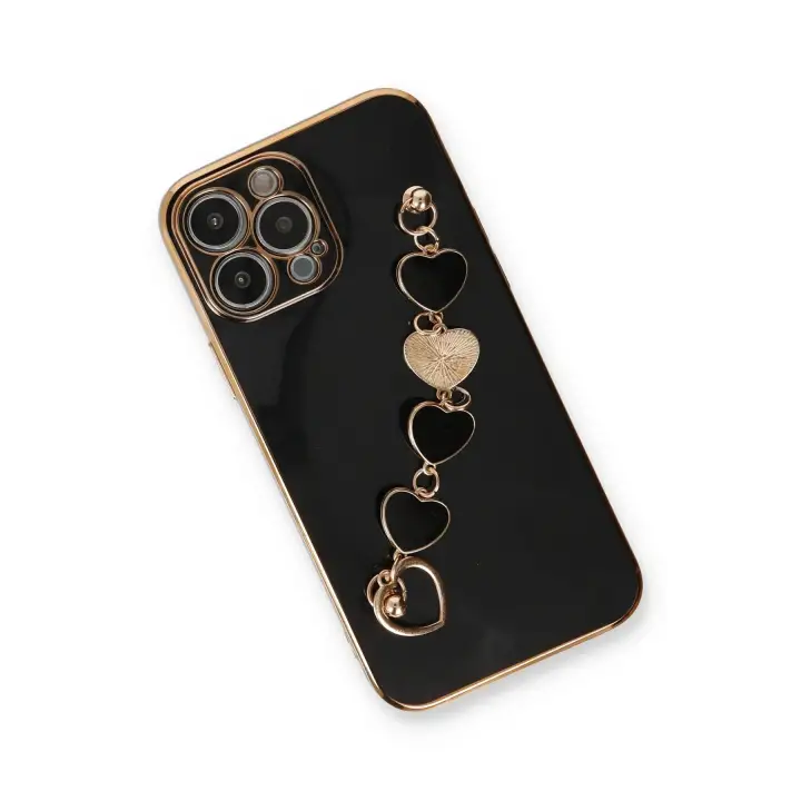 Newface iPhone 13 Pro Max Kılıf Esila Silikon - Siyah