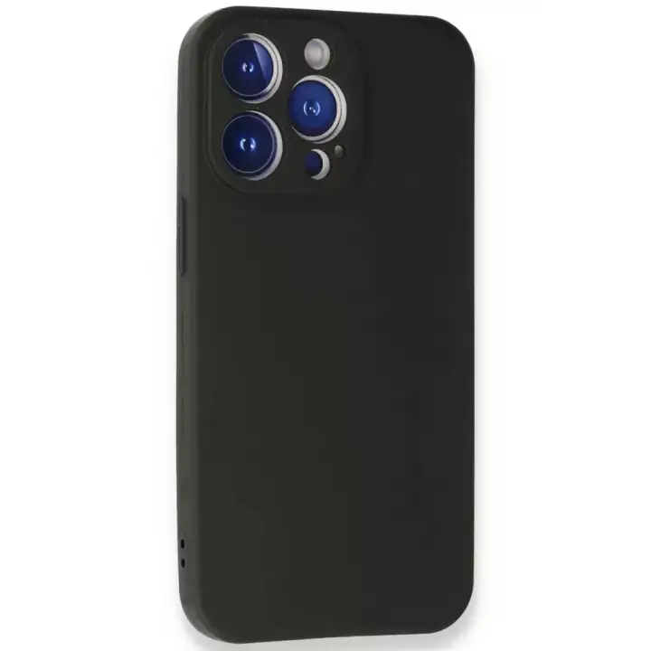 Newface Apple iPhone 13 Pro Max Kılıf First Silikon - Siyah