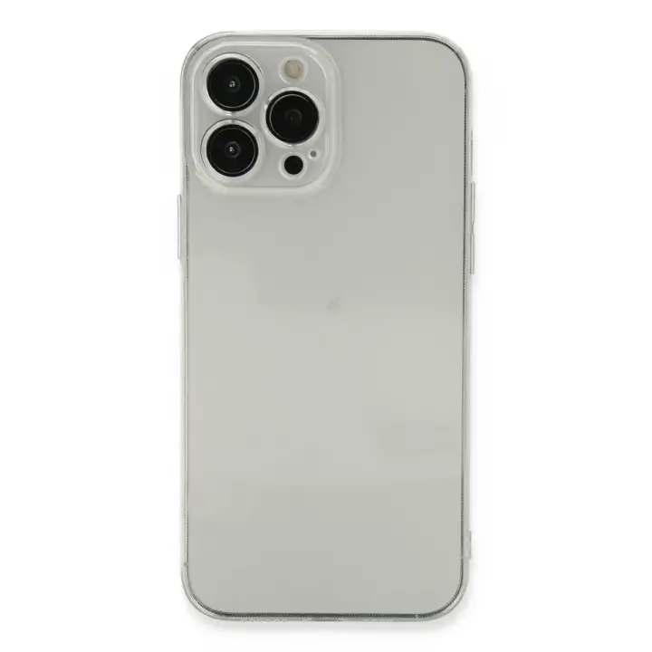 Newface Apple iPhone 13 Pro Max Kılıf Fly Lens Silikon - Şeffaf