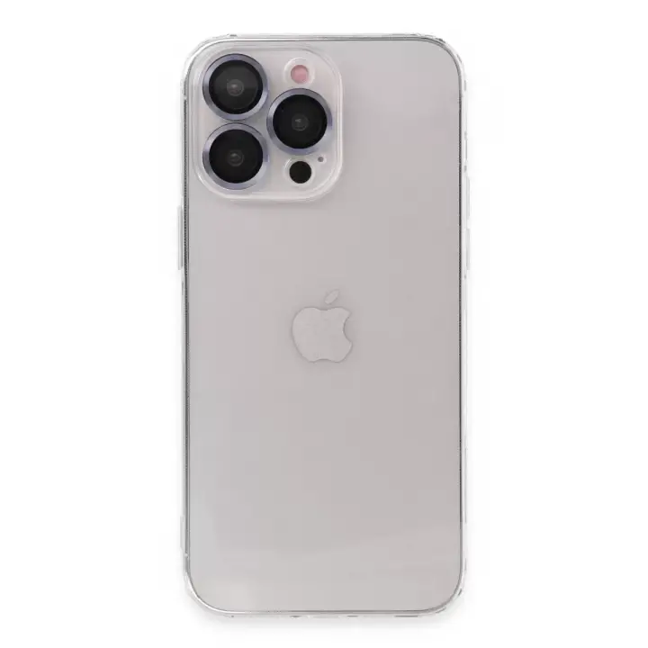Newface Apple iPhone 13 Pro Max Kılıf Luko Lens Silikon - Sierra Blue