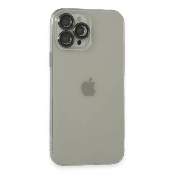 Newface Apple iPhone 13 Pro Max Kılıf Luko Lens Silikon - Yeşil