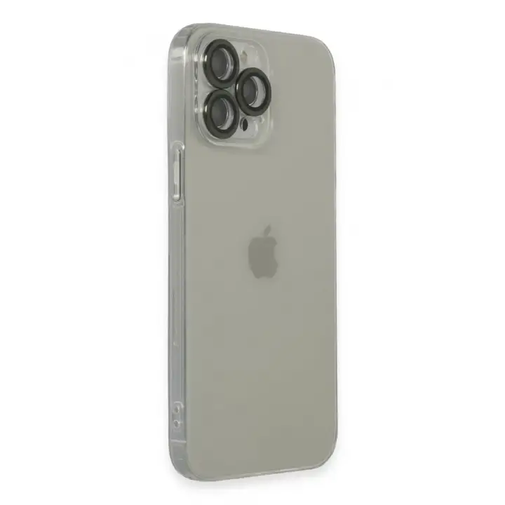 Newface Apple iPhone 13 Pro Max Kılıf Luko Lens Silikon - Yeşil