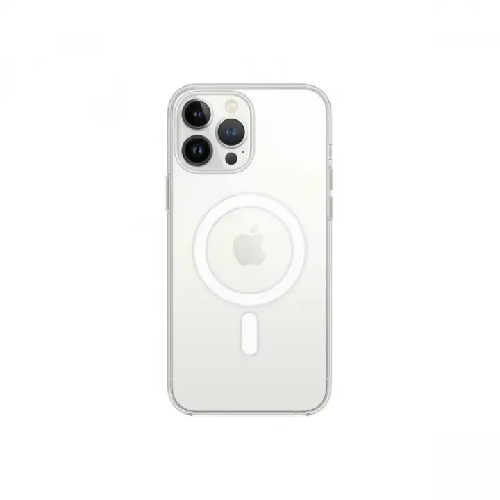Newface Apple iPhone 13 Pro Max Kılıf Magneticsafe Şeffaf Silikon - Şeffaf