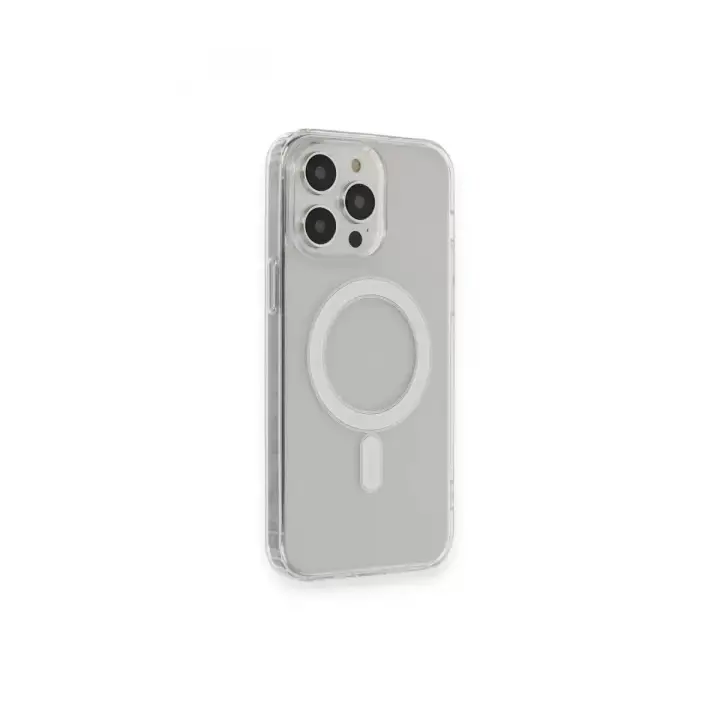 Newface Apple iPhone 13 Pro Max Kılıf Matte Şeffaf Magneticsafe - Şeffaf